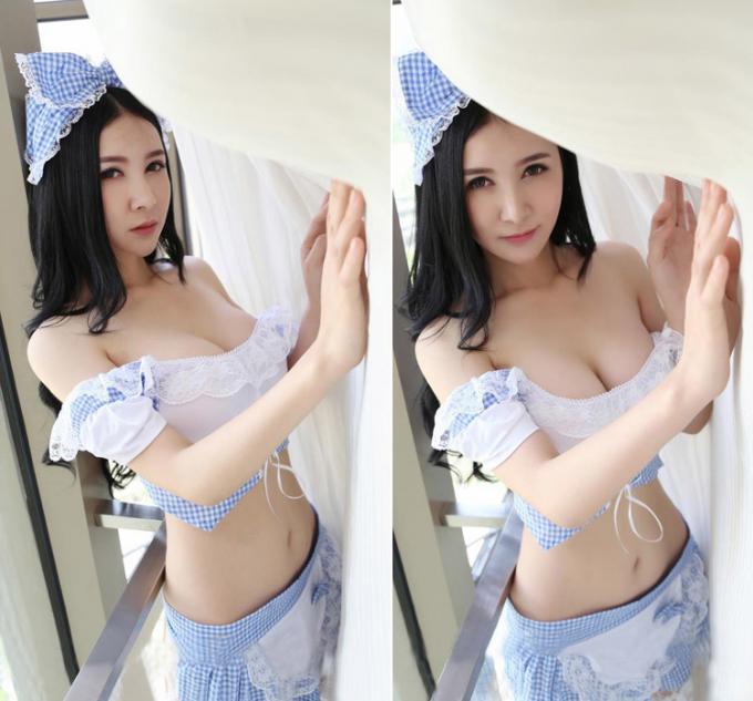 Женское белье Tuspenders горячей горничной продажи Fioyia014 Cosplay прозрачное сексуальное