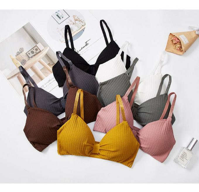 Удобное женское белье нижнего белья хлопка, Breathable и съемных пены пусковой площадки спорт бюстгальтера