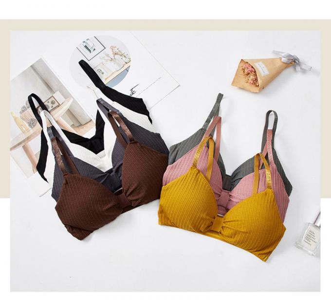 Удобное женское белье нижнего белья хлопка, Breathable и съемных пены пусковой площадки спорт бюстгальтера