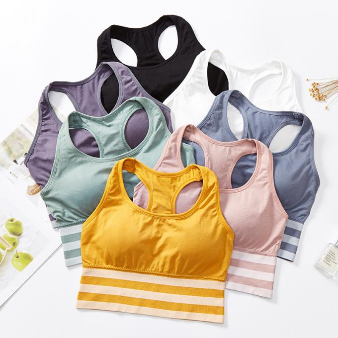Удобное женское белье нижнего белья хлопка, Breathable и съемных пены пусковой площадки спорт бюстгальтера