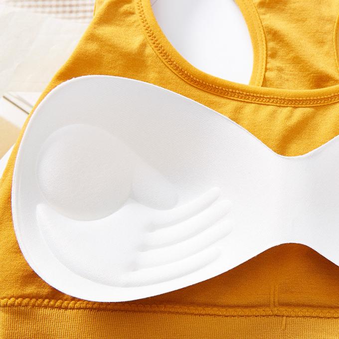 Удобное женское белье нижнего белья хлопка, Breathable и съемных пены пусковой площадки спорт бюстгальтера