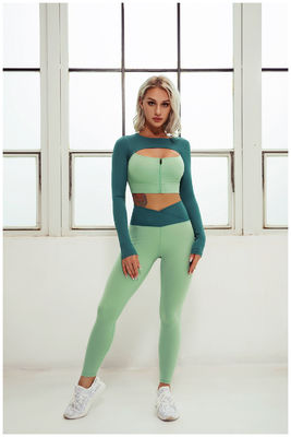 Йога спортзала фитнеса полиэстера одевает Activewear гетры разминки женщин подрезанный