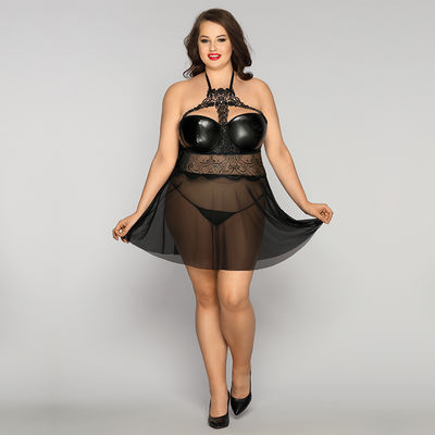 Пижамы 70kg Chemise куколки Sleepwear шнурка спать прозрачные
