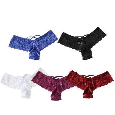 Knickers нейлона G-строки 4XL 5XL черные шнуруют сексуальные Knickers нижнего белья женщин