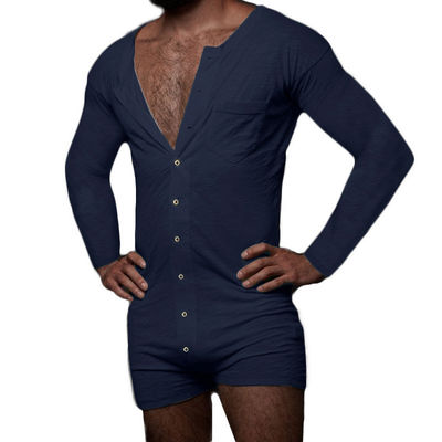 Сексуальный Pyjama лета людей установил комбинезон Onesie твердых безрукавных людей сексуальный