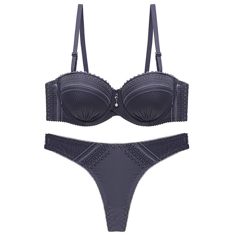 Твердый бюстгальтер Panty дамы 90B 90C сексуальный установил нижнее белье женщин XXXL 50kg устанавливает