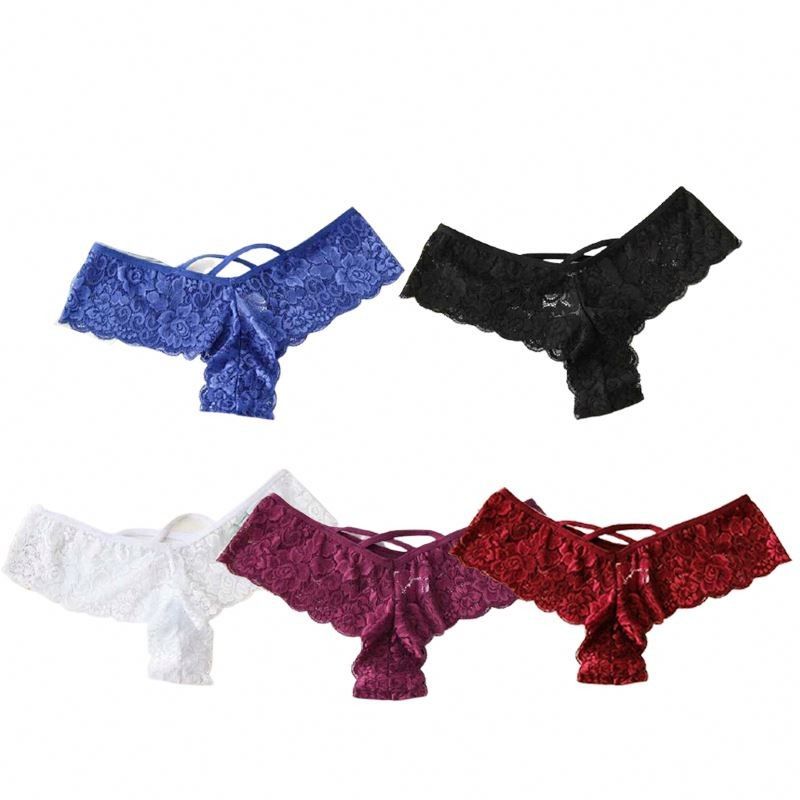 Knickers нейлона G-строки 4XL 5XL черные шнуруют сексуальные Knickers нижнего белья женщин