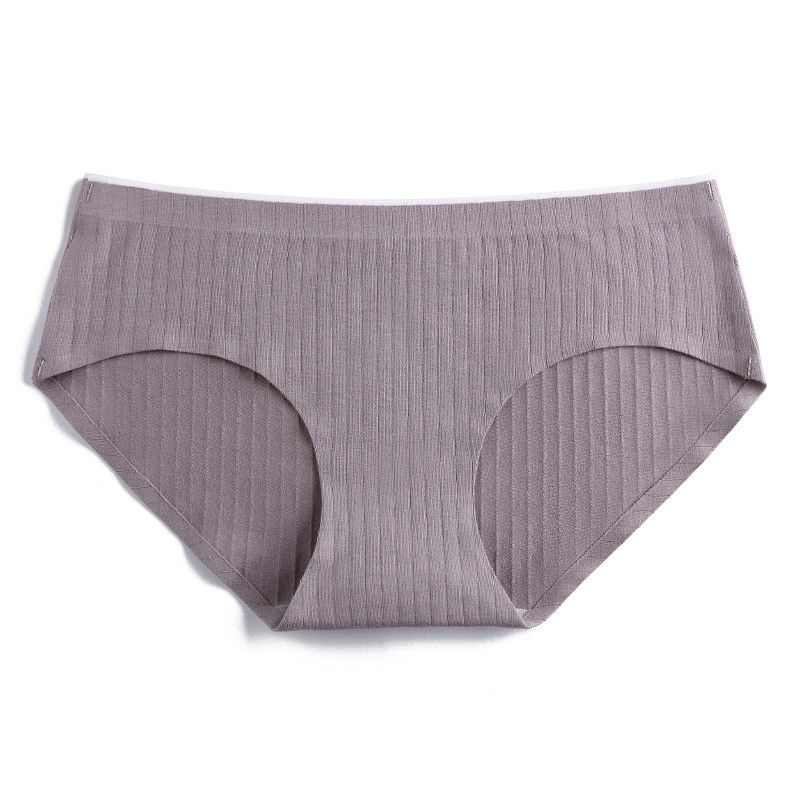Покрашенный равниной безшовный отрезок лазера хлопка связанный Boyshorts резюмирует среднюю талию