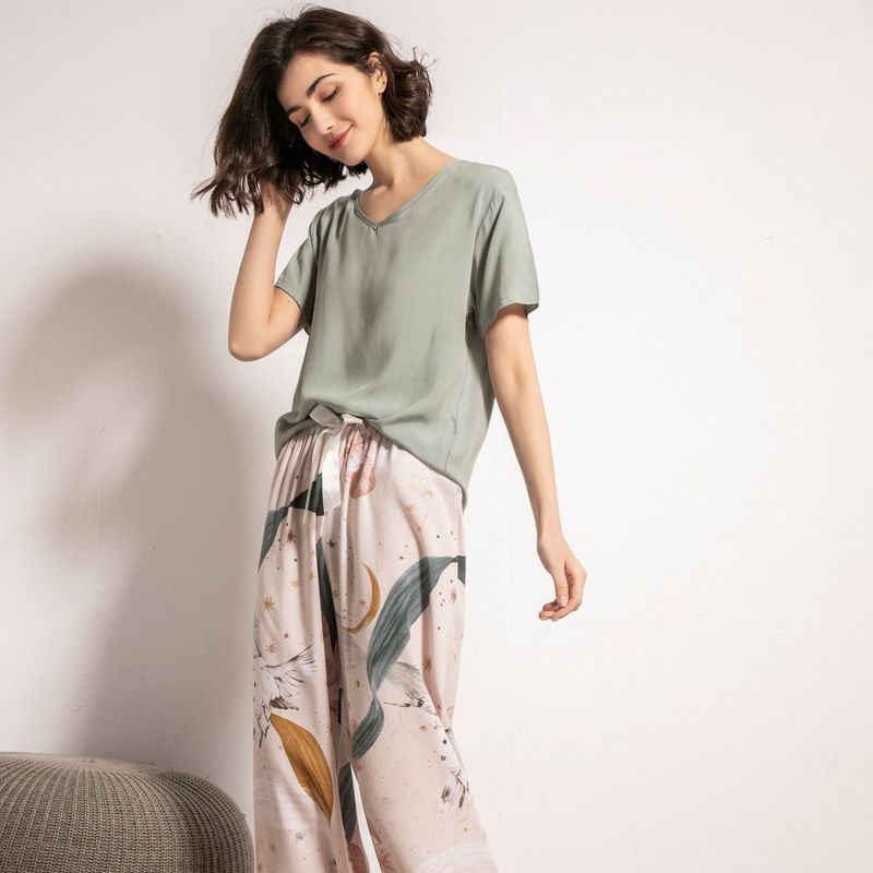 Костюм ночи шелка Sleepwear 62cm XS 2XL пижам женщин 3XL для дам