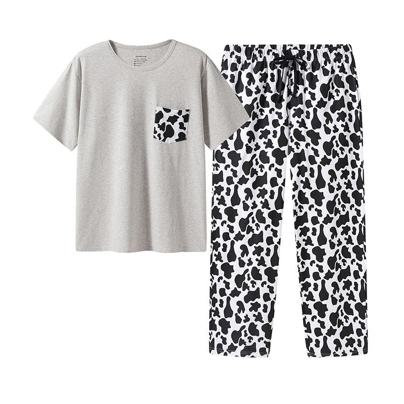 Набор костюма ночи теплых пижам Sleepwear 2XL l людей двухкусочный связанный