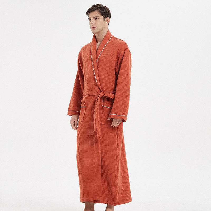 Плюс pyjamas твердой хлопко-бумажной ткани Sleepwear людей Loungewear теплые для людей