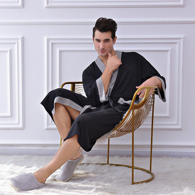 Полиэфирное волокно брюк пижамы людей Xl Xxl Sleepwear людей купального халата теплое
