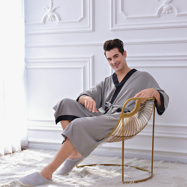 Полиэфирное волокно брюк пижамы людей Xl Xxl Sleepwear людей купального халата теплое