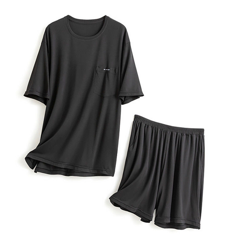 Sleepwear людей шелка XXL связал лето Loungewear костюма ночи комода 114cm голубое