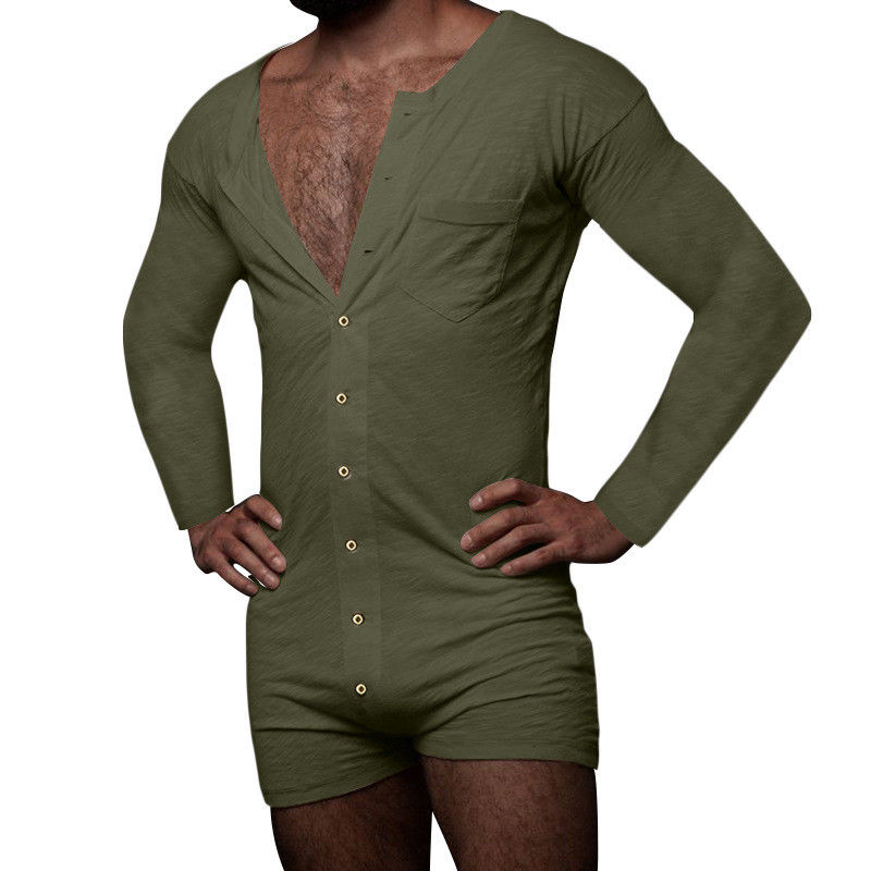 Сексуальный Pyjama лета людей установил комбинезон Onesie твердых безрукавных людей сексуальный