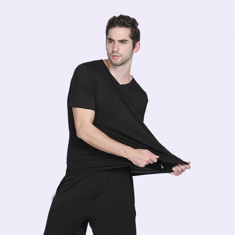 Людей брюк пижамы Sleepwear эластичных людей нейлона вискоза Tracksuit теплых бамбуковая