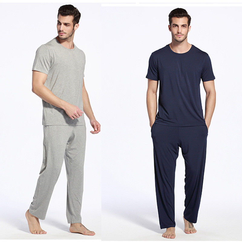 Людей брюк пижамы Sleepwear эластичных людей нейлона вискоза Tracksuit теплых бамбуковая