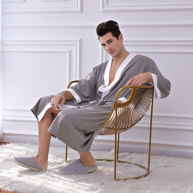 Кардиган ткани наборов людей пижам кимоно купального халата Nightgown теплый