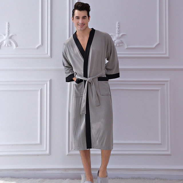 Кардиган ткани наборов людей пижам кимоно купального халата Nightgown теплый