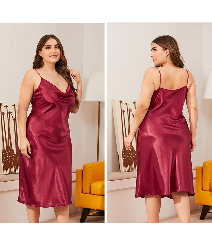 Сатинировка связала сексуальный Sleepwear шелка