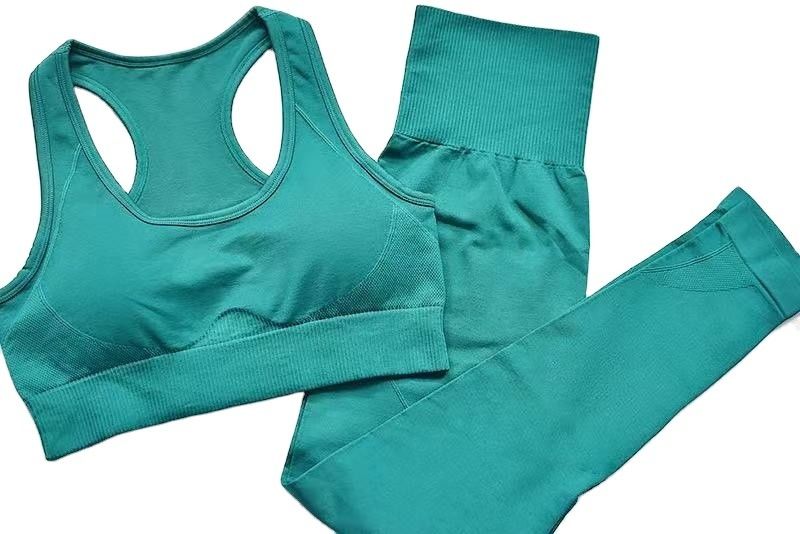 Гетры бюстгальтера спорт йоги Breathable безшовные протягивают гетры спортзала Waisted ткани высокие